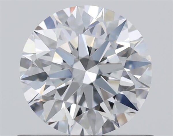 0.7 Carat, Natural White, Round Diamond ~ D Colour, VVS2 Clarity