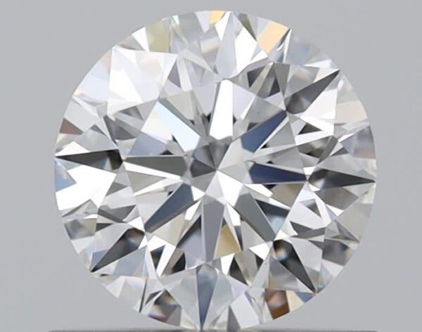 0.7 Carat, Natural White, Round Diamond ~ E Colour, VS1 Clarity