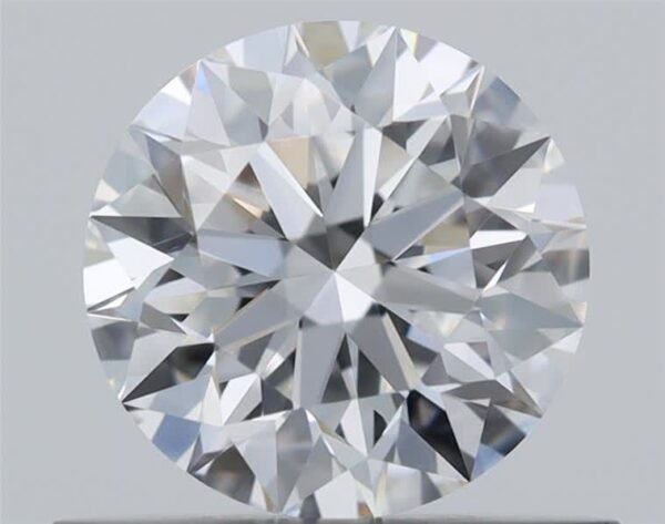 0.55 Carat, Natural White, Round Diamond ~ E Colour, VVS1 Clarity