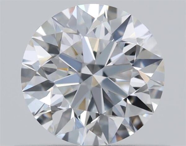 0.53 Carat, Natural White, Round Diamond ~ E Colour, VVS2 Clarity