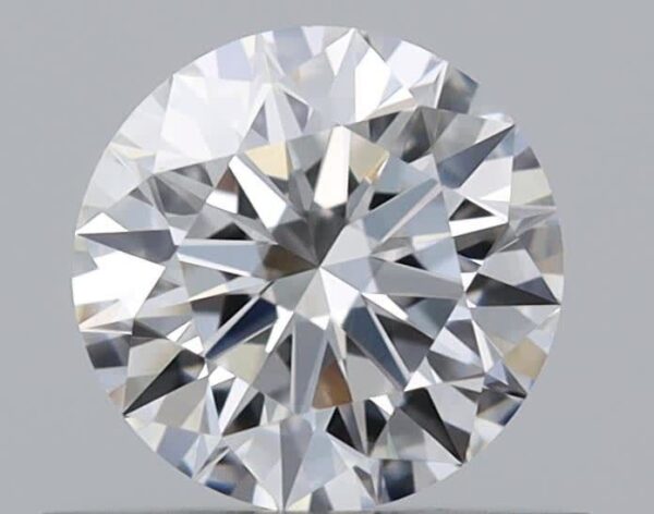 0.52 Carat, Natural White, Round Diamond ~ E Colour, VVS2 Clarity