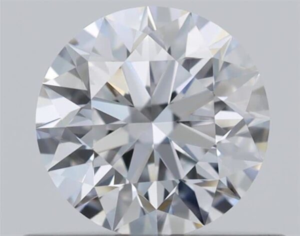 0.51 Carat, Natural White, Round Diamond ~ D Colour, VVS1 Clarity