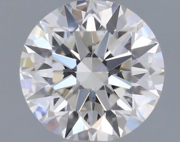 0.55 Carat, Natural White, Round Diamond ~ I Colour, VVS2 Clarity