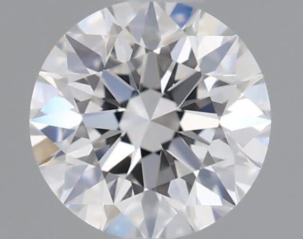 0.55 Carat, Natural White, Round Diamond ~ E Colour, VVS2 Clarity