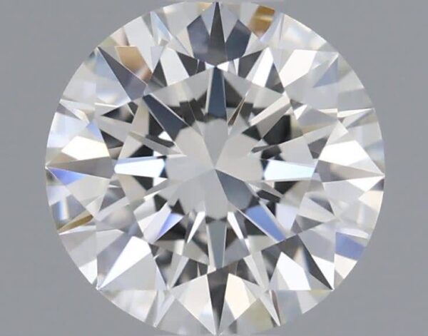 0.65 Carat, Natural White, Round Diamond ~ H Colour, VVS2 Clarity