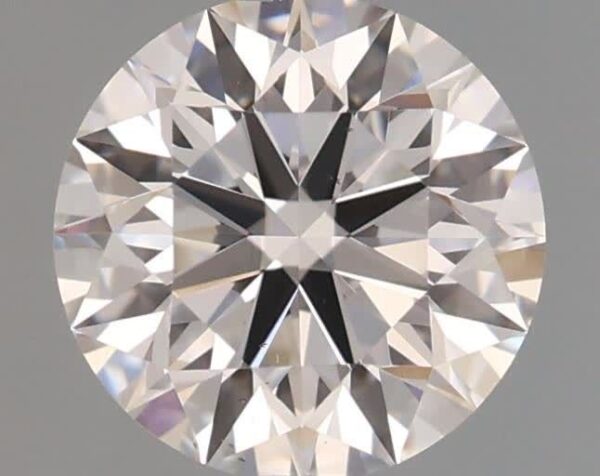 0.9 Carat, Natural White, Round Diamond ~ F Colour, VS2 Clarity