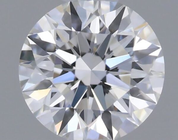 0.5 Carat, Natural White, Round Diamond ~ F Colour, SI1 Clarity