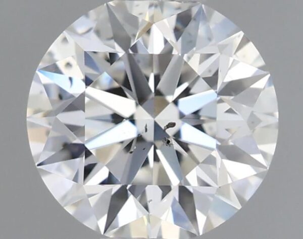 0.53 Carat, Natural White, Round Diamond ~ H Colour, SI1 Clarity