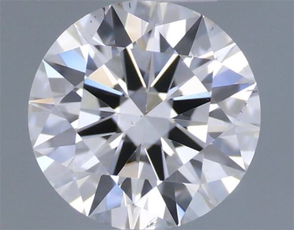 0.5 Carat, Natural White, Round Diamond ~ D Colour, SI1 Clarity