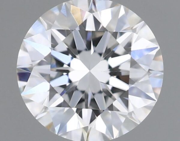 0.52 Carat, Natural White, Round Diamond ~ H Colour, VVS2 Clarity