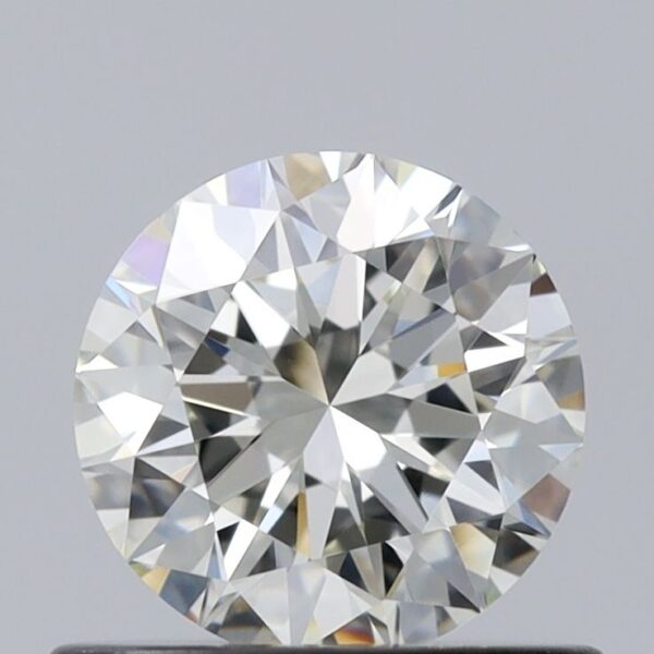 0.6 Carat, Natural White, Round Diamond ~ J Colour, VVS1 Clarity