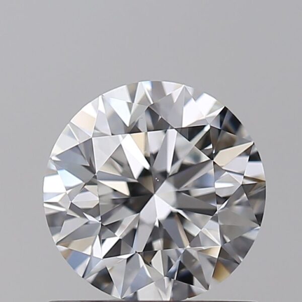 0.9 Carat, Natural White, Round Diamond ~ E Colour, VS2 Clarity