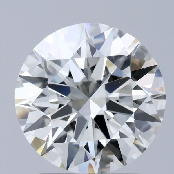 2.2 Carat, Natural White, Round Diamond ~ J Colour, VS1 Clarity