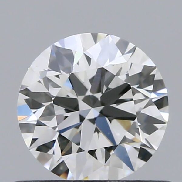 0.56 Carat, Natural White, Round Diamond ~ F Colour, VVS1 Clarity