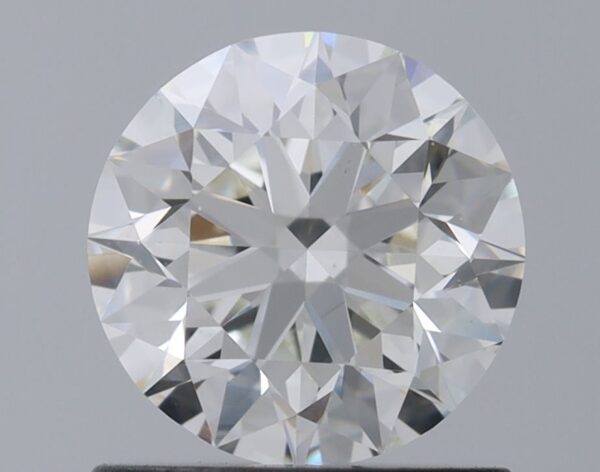 0.9 Carat, Natural White, Round Diamond ~ I Colour, VS2 Clarity