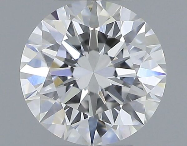 0.5 Carat, Natural White, Round Diamond ~ F Colour, VS2 Clarity