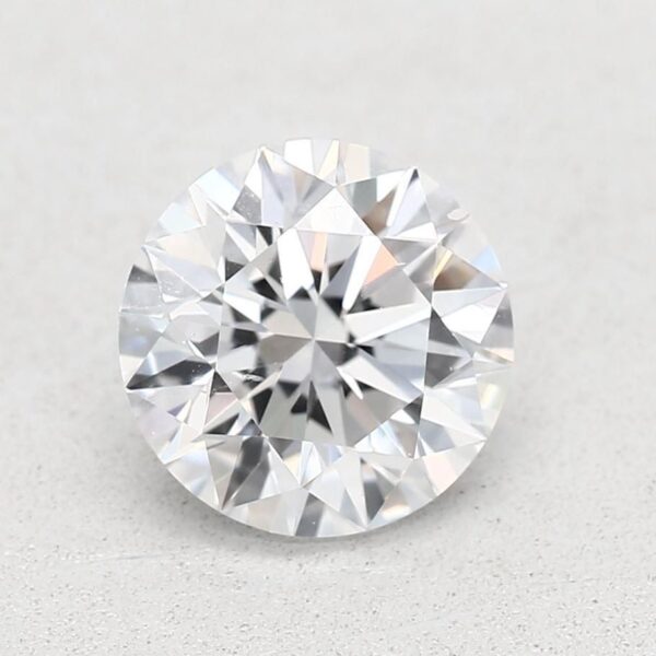 0.9 Carat, Natural White, Round Diamond ~ D Colour, SI1 Clarity