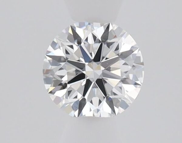 0.61 Carat, Natural White, Round Diamond ~ E Colour, VVS2 Clarity