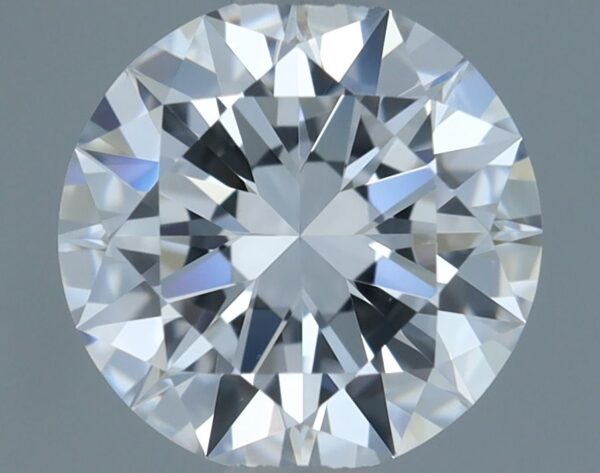 0.88 Carat, Natural White, Round Diamond ~ D Colour, VVS2 Clarity