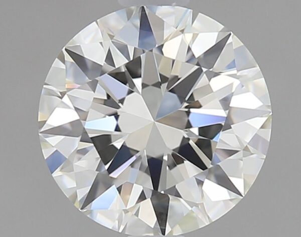 0.9 Carat, Natural White, Round Diamond ~ I Colour, VVS2 Clarity