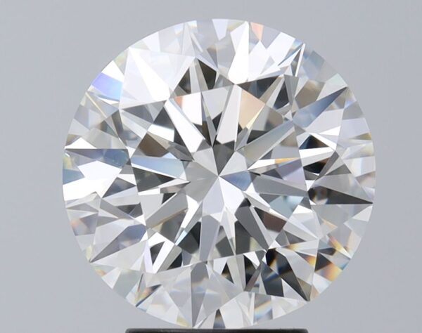 4.07 Carat, Natural White, Round Diamond ~ H Colour, VS1 Clarity