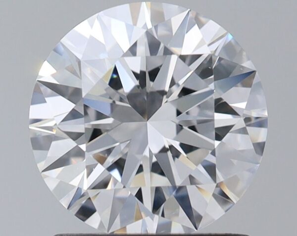 1.08 Carat, Natural White, Round Diamond ~ D Colour, VS1 Clarity