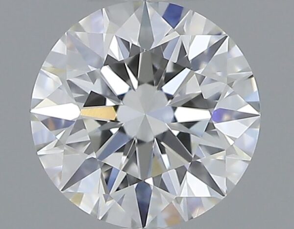 0.52 Carat, Natural White, Round Diamond ~ F Colour, VS2 Clarity