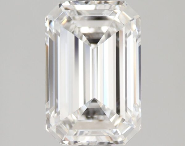 2.03 Carat, Natural White, Emerald Diamond ~ E Colour, VVS2 Clarity