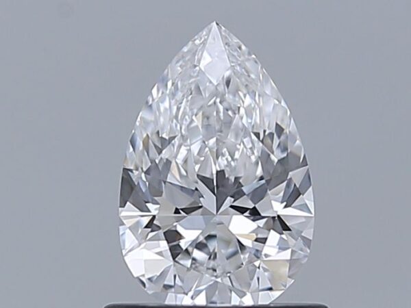 0.7 Carat, Natural White, Pear Diamond ~ D Colour, VVS1 Clarity