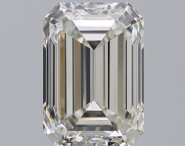 2.3 Carat, Natural White, Emerald Diamond ~ I Colour, VVS2 Clarity