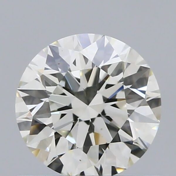 0.56 Carat, Natural White, Round Diamond ~ J Colour, VVS2 Clarity