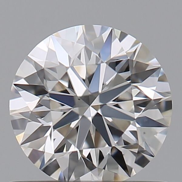 0.61 Carat, Natural White, Round Diamond ~ E Colour, VS1 Clarity