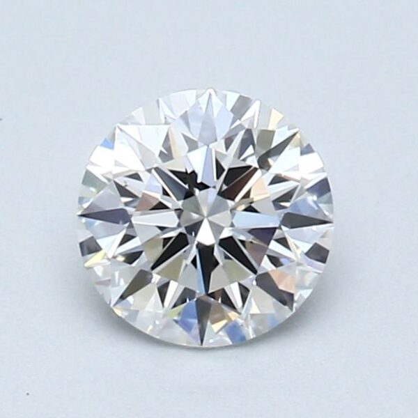 0.76 Carat, Natural White, Round Diamond ~ D Colour, VS2 Clarity