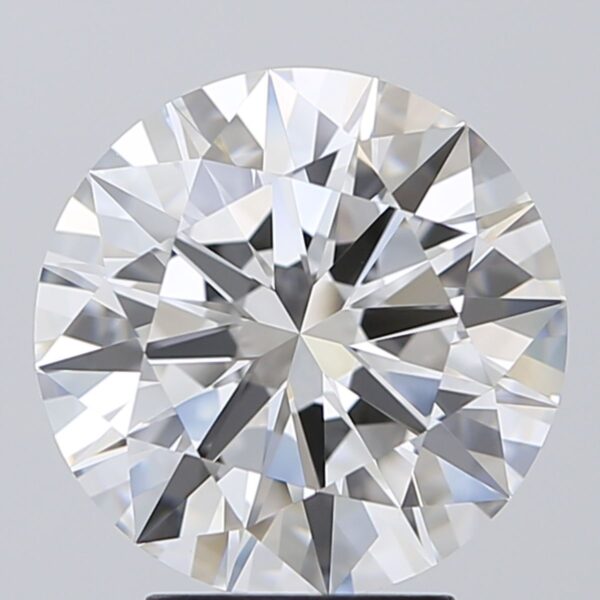 4.03 Carat, Natural White, Round Diamond ~ E Colour, IF Clarity