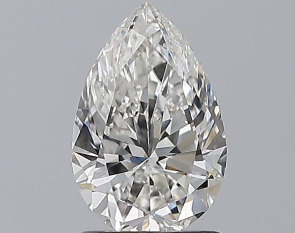 1.2 Carat, Natural White, Pear Diamond ~ G Colour, SI1 Clarity