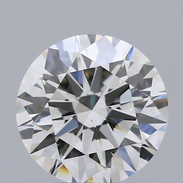 0.71 Carat, Natural White, Round Diamond ~ H Colour, VVS2 Clarity