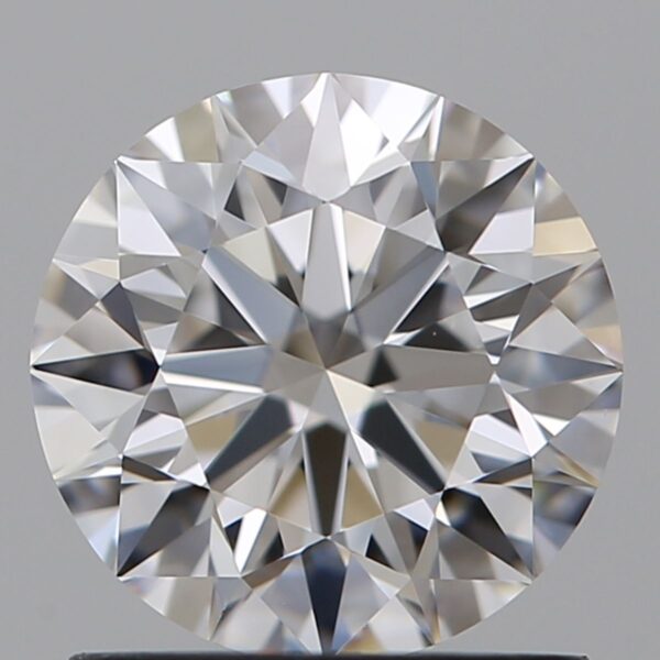 1.24 Carat, Natural White, Round Diamond ~ D Colour, VVS1 Clarity