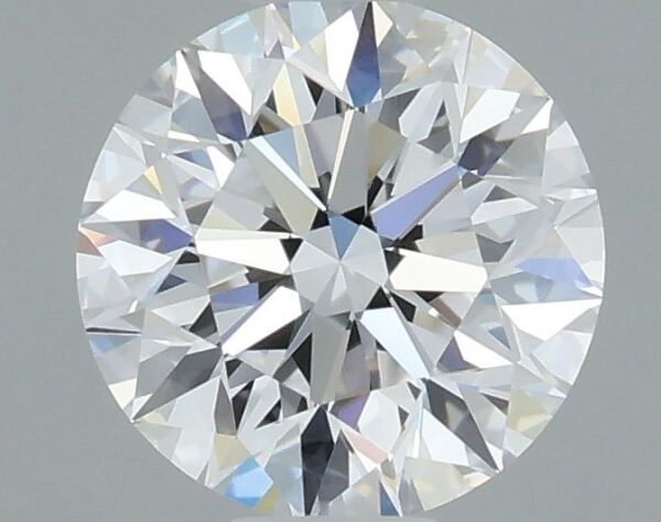 0.63 Carat, Natural White, Round Diamond ~ D Colour, IF Clarity