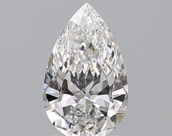 1 Carat, Natural White, Pear Diamond ~ D Colour, VVS2 Clarity