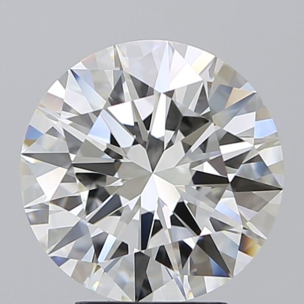 4.04 Carat, Natural White, Round Diamond ~ I Colour, VVS2 Clarity