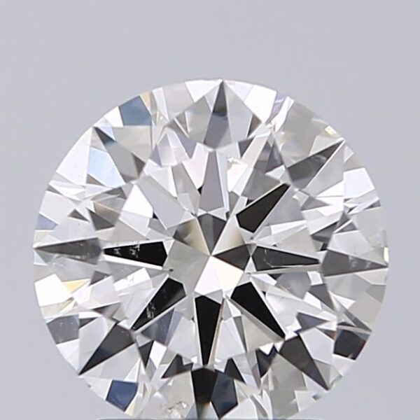 2.02 Carat, Natural White, Round Diamond ~ H Colour, SI1 Clarity