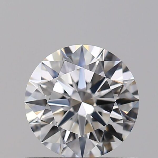 0.75 Carat, Natural White, Round Diamond ~ F Colour, VVS1 Clarity