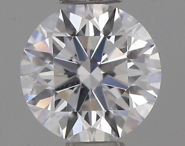 0.51 Carat, Natural White, Round Diamond ~ D Colour, VS2 Clarity