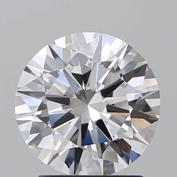 2.01 Carat, Natural White, Round Diamond ~ F Colour, IF Clarity