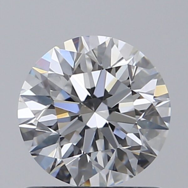 0.9 Carat, Natural White, Round Diamond ~ D Colour, VS2 Clarity