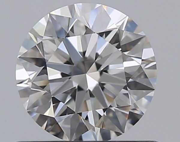 0.59 Carat, Natural White, Round Diamond ~ D Colour, VVS1 Clarity