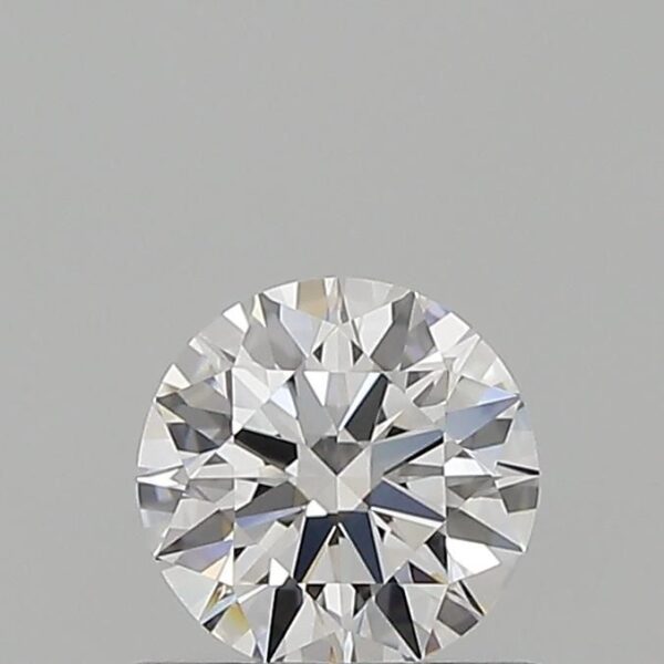 0.54 Carat, Natural White, Round Diamond ~ D Colour, VVS1 Clarity