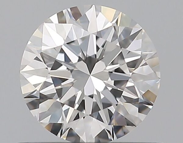 0.53 Carat, Natural White, Round Diamond ~ E Colour, VVS1 Clarity