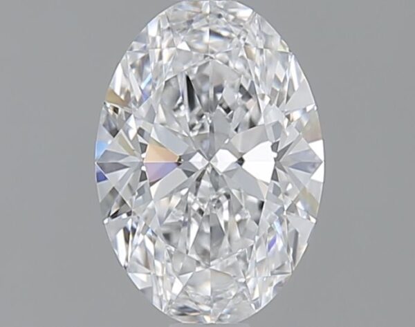 0.93 Carat, Natural White, Oval Diamond ~ D Colour, IF Clarity