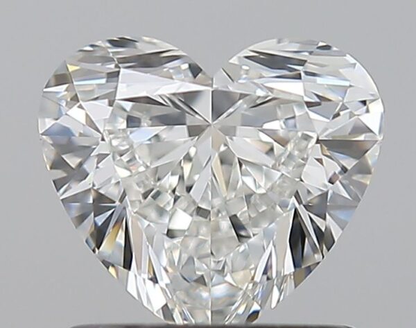 0.92 Carat, Natural White, Heart Diamond ~ G Colour, VVS1 Clarity